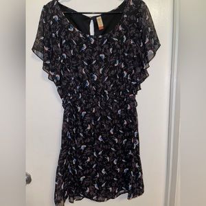 Bird print dress